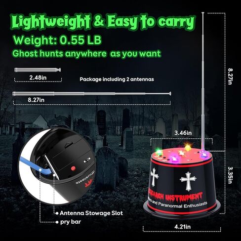 نسخة مطورة من معدات صيد الأشباح | جهاز مراقبة خوارق دقيق مع كشف انحراف درجة الحرارة وحساسية معززة للمحققين الأفراد ومستكشفي الخوارق in Kuwait