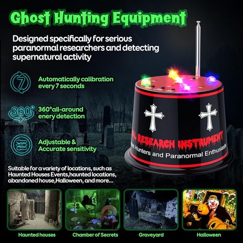 نسخة مطورة من معدات صيد الأشباح | جهاز مراقبة خوارق دقيق مع كشف انحراف درجة الحرارة وحساسية معززة للمحققين الأفراد ومستكشفي الخوارق in Kuwait