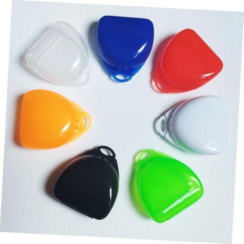 5pcs Boxing Storage Box with Lid, Portable Tooth Socket Case for Tooth Guards and Retainers, Compact Denture Care Organizer for Sports Use in Saudi Arabia