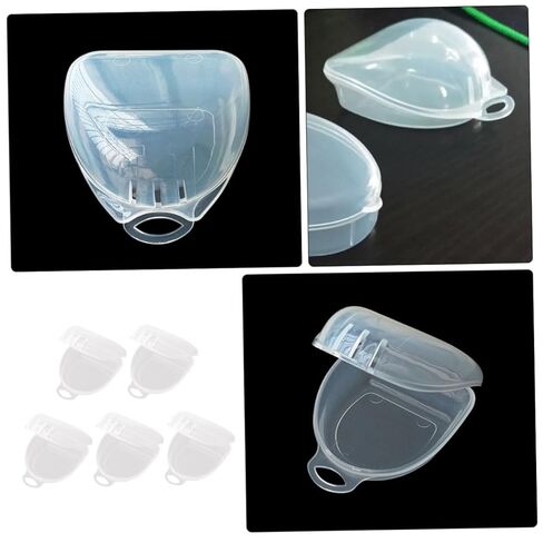 5pcs Boxing Storage Box with Lid, Portable Tooth Socket Case for Tooth Guards and Retainers, Compact Denture Care Organizer for Sports Use in Saudi Arabia