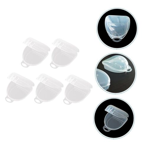 5pcs Boxing Storage Box with Lid, Portable Tooth Socket Case for Tooth Guards and Retainers, Compact Denture Care Organizer for Sports Use in Saudi Arabia