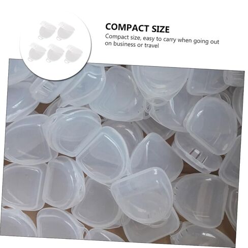 5pcs Sports Boxing Mouth Guard Storage Boxes, Sturdy Tooth Socket Containers for Adult Denture Protection and Orthodontic Retainer Organization, Portable Household Case for Boxing in Saudi Arabia