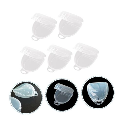 5pcs Sports Boxing Mouth Guard Storage Boxes, Sturdy Tooth Socket Containers for Adult Denture Protection and Orthodontic Retainer Organization, Portable Household Case for Boxing in Saudi Arabia