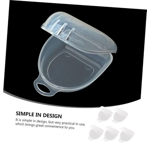 Zerodeko 5pcs Sports Boxing Mouth Guard Storage Boxes, Portable Tooth Holder Cases Compact Denture Storage Containers for Orthodontic and Dental Use in Saudi Arabia