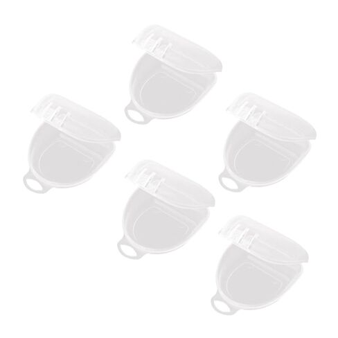 5pcs Retainer Storage Boxes Dental Holder Cases Compact Tooth Socket Containers for Sports and Braces Protection in Saudi Arabia
