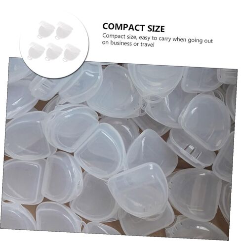 5pcs Retainer Storage Boxes Dental Holder Cases Compact Tooth Socket Containers for Sports and Braces Protection in Saudi Arabia