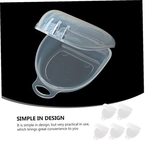 5pcs Retainer Storage Boxes Dental Holder Cases Compact Tooth Socket Containers for Sports and Braces Protection in Saudi Arabia