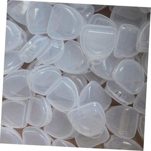 TIDTALEO 5pcs Orthodontic Retainer Storage Boxes with Lid, Lightweight Tooth Socket Organizing Cases for Dental Braces and Mouth Guards, Portable Denture Care Containers for Travel and Home in Saudi Arabia