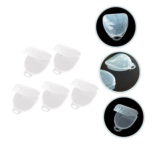 TIDTALEO 5pcs Orthodontic Retainer Storage Boxes with Lid, Lightweight Tooth Socket Organizing Cases for Dental Braces and Mouth Guards, Portable Denture Care Containers for Travel and Home in Saudi Arabia