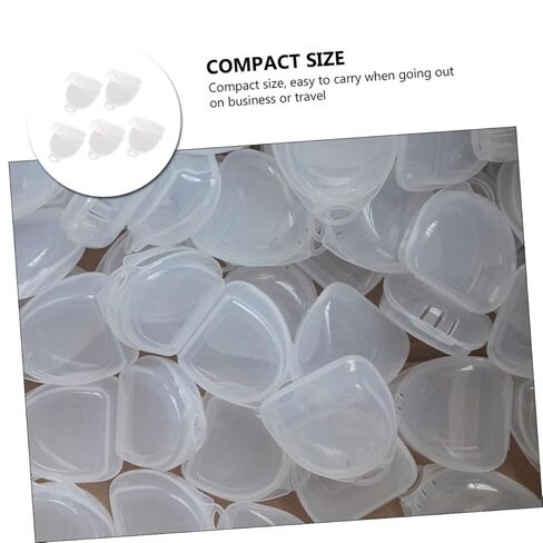 Baluue 5pcs Portable Mouth Guard Box Dental Holder Storage Containers for Sports Tooth Guards, Household Retainer Cases, Compact Protective Enclosure for Orthodontic Use in Saudi Arabia