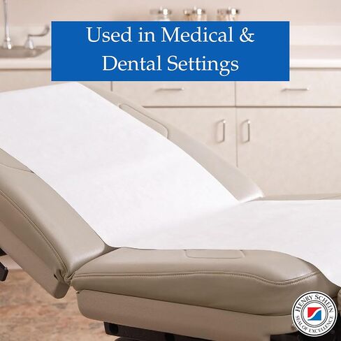 Henry Schein Exam Table Paper, 1 Roll, 21"x225", Smooth Standard, White, Latex-Free – Ideal for Medical and Dental Offices in Saudi Arabia