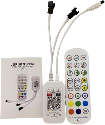 DC5V-24V LED تحكم IR 24-مفتاح التحكم عن بعد مناسبة ل WS2812 WS2811 1903 شريط إضاءة LED in Saudi Arabia