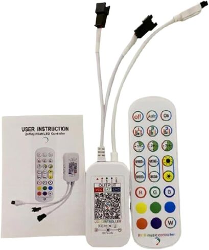 DC5V-24V LED Controller IR 24-Key Remote Control Suitable for WS2812 WS2811 1903 LED Light Strip in Saudi Arabia