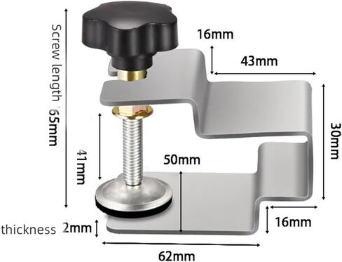 Drawer Clamps Universal Auxiliary Drawer Front Installation Clamps Fixingnew Stainless Steel Woodworking Fixator Adjustable Fixing Clip in Saudi Arabia