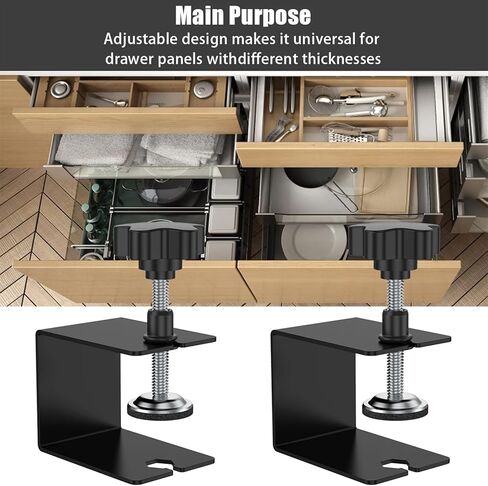 Drawer Clamps Stainless Steel Drawer Fixing Clips Front Installation Clamps Fast Jig Cabinet Tool Stable For Tables in Saudi Arabia