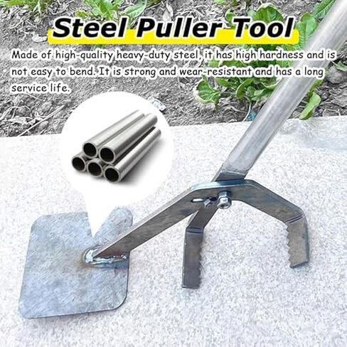 Heavy Duty Stump Remover Tool, Load-Bearing Leverage Tree Root Puller for Sapling & Fence Post Extraction, Labor-Saving Lawn Garden Equipment in Saudi Arabia