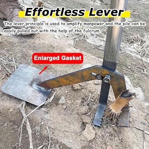 Heavy Duty Stump Remover Tool, Load-Bearing Leverage Tree Root Puller for Sapling & Fence Post Extraction, Labor-Saving Lawn Garden Equipment in Saudi Arabia