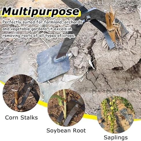 Heavy Duty Stump Remover Tool, Load-Bearing Leverage Tree Root Puller for Sapling & Fence Post Extraction, Labor-Saving Lawn Garden Equipment in Saudi Arabia