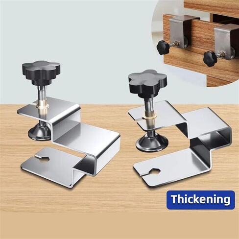 Drawer Clamps Universal Auxiliary Drawer Front Installation Clamps Fixingnew Stainless Steel Woodworking Fixator Adjustable Fixing Clip in Saudi Arabia