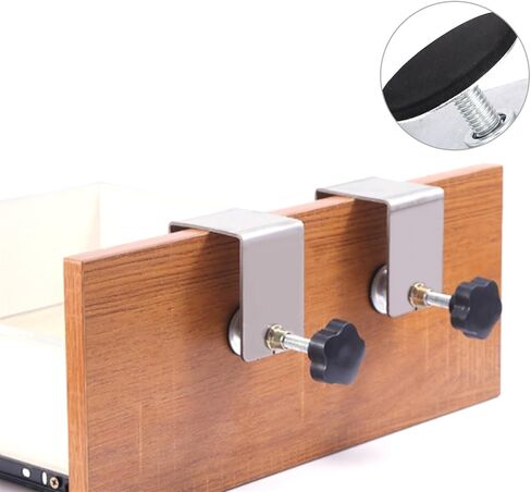 Drawer Clamps Large Drawer Front Installation Fixing Clamp Hardware Jig Mounting Clip Fasten Stainless Steel Home Improvement Woodworking Tool in Saudi Arabia
