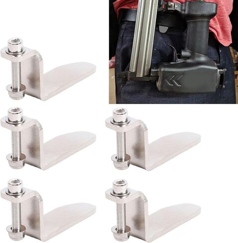 Fafeicy Pneumatic Nail Hook, Stainless Steel Rafter Hook for Ladder and Belt, with Compact Design for Various Pneumatic Tools in Saudi Arabia