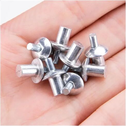 Hammer Rivets Aluminum Alloy Expansion Rivets Hammer Drive Expansion Rivet Knock Type Stainless Steel Rod Screws Nails Fasteners Hardware Tool(120PCS,5x9mm) in Saudi Arabia