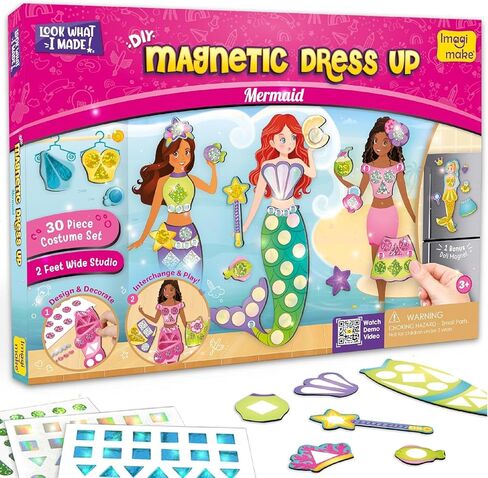 Imagimake DIY Magnetic Dress-Up Princess |Pretend Play Magnetic Toys for Kids | 30 Magnetic Dresses & Accessories | Interchange & Create Unlimited Outfits | Birthday Gift for 3,4,5,6,7,8 Year Old Girl in Kuwait