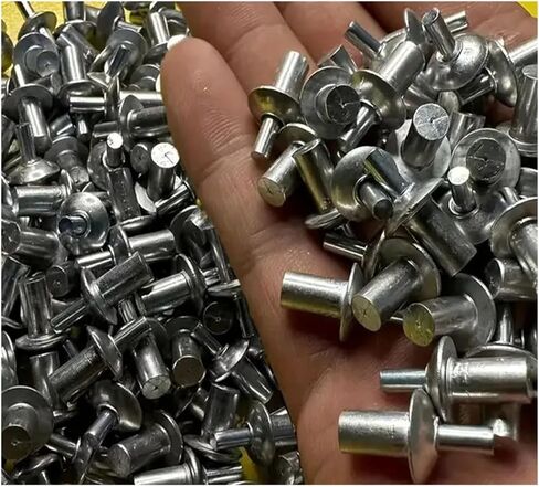 Hammer Rivets Aluminum Alloy Expansion Rivets Hammer Drive Expansion Rivet Knock Type Stainless Steel Rod Screws Nails Fasteners Hardware Tool(100pcs,7mm) in Saudi Arabia