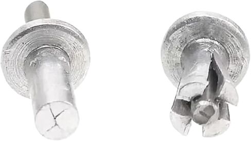 Hammer Rivets Aluminum Alloy Expansion Rivets Hammer Drive Expansion Rivet Knock Type Stainless Steel Rod Screws Nails Fasteners Hardware Tool(100pcs,7mm) in Saudi Arabia