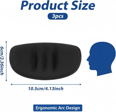 3 Pcs Softball Face Mask Chin Cup Replacement Pads, EVA Foam Padding for Softball Fielder's Mask, Baseball Helmet Chin Guard for Men, Women, Teens in Kuwait