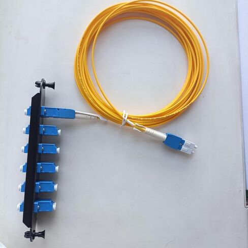 2 قطعة خزانة موصل الإسكان CCH لوحة باكهيد الألياف البصرية الأجهزة SM وضع واحد OS2 LC محول مقرنة لوحة إدراج لوحات 12 PK تغذية من خلال لوحة لكورنينج LIU CCH-01U CCH-CP12-A9 in Kuwait