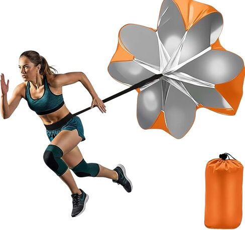 Running Speed Training, 56 inch Speed Drills Resistance Parachute Running Sprint Chute Soccer Football Sport Speed Training in Saudi Arabia