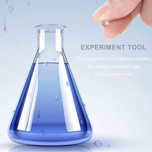 High Precision 8mm Glass Beads for Lab Experimental Beading and Sand Grinding, Anti-Boiling Glass Beads for Laboratory Use, Pack of 1 in Kuwait