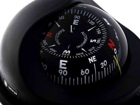 Autonautic - بوصلة تثبيت متساطحة - C15 150-0064 - بوصلة قوة القارب أو المراكب الشراعية - قرص 4 بوصة - أسود - فتحة تثبيت 123 مم - صنع في أوروبا in Saudi Arabia