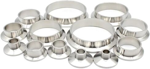 Pipe wall 3mm thick, pipe outer diameter × 50.5/64/77.5/91 triple clip welding sleeve 304/316L stainless steel self-use plumbing(SS304,63mm) in Saudi Arabia