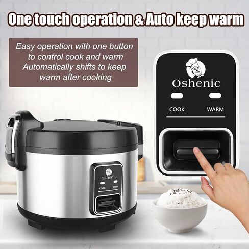 Commercial Rice Cooker & Warmer 60 Cups (Cooked),13.8 Qt / 13 Liter Large Capacity Rice Cooker,Auto Keep Warm,Non-Stick Inner Pot,One-Touch Operation,1350W Fast Cooking Electric Rice Cooker in Kuwait