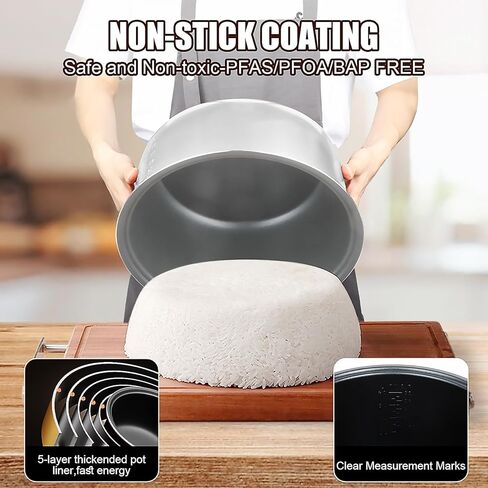 Commercial Rice Cooker & Warmer 60 Cups (Cooked),13.8 Qt / 13 Liter Large Capacity Rice Cooker,Auto Keep Warm,Non-Stick Inner Pot,One-Touch Operation,1350W Fast Cooking Electric Rice Cooker in Kuwait