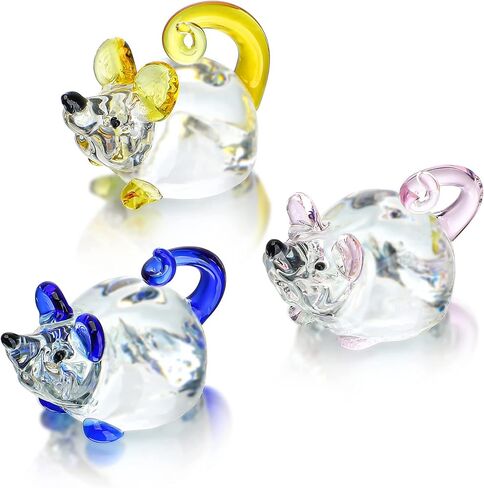 H&D HYALINE & DORA Crystal Glass Figurines Reflective Sea Shell with an Artificial Pearl for Home Decor Wedding Gift in Kuwait