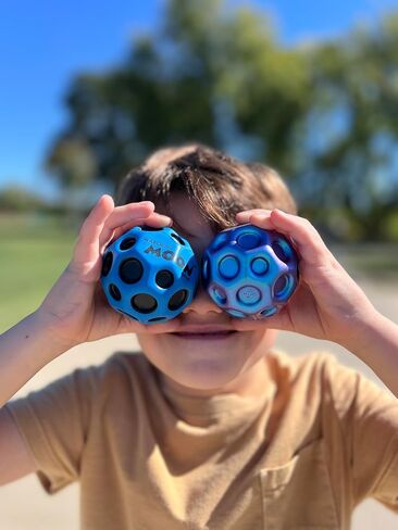 Waboba Metallic Moon Ball Green- Hyper Bouncy Ball - All Ages Extreme Bounce and Fun - Perfect for Active Play and Outdoor Games in Saudi Arabia