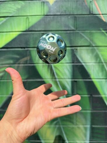 Waboba Metallic Moon Ball Green- Hyper Bouncy Ball - All Ages Extreme Bounce and Fun - Perfect for Active Play and Outdoor Games in Saudi Arabia