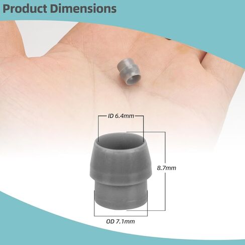 1/4-Inch UCAK200 Ferrule Compatible with 45, 85, 100 & 170 Series, Classic Series, Single Head, S420, S128, S10P, VX, SV & S Series Pumps, Pack of 10 in Kuwait