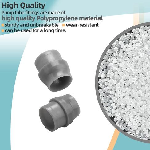 1/4-Inch UCAK200 Ferrule Compatible with 45, 85, 100 & 170 Series, Classic Series, Single Head, S420, S128, S10P, VX, SV & S Series Pumps, Pack of 10 in Kuwait