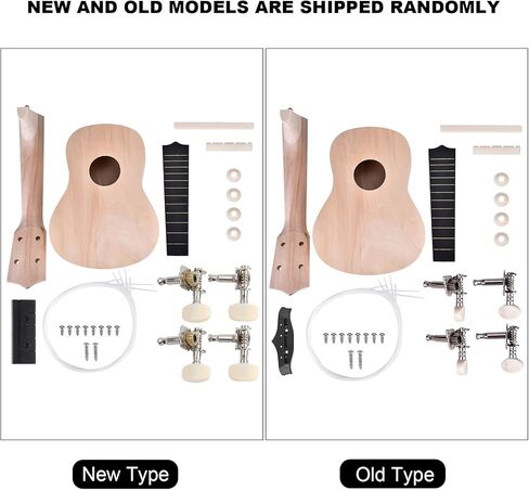 Cocoarm DIY Ukulele Kit, 21inch 4 String Basswood Ukulele DIY Kit Instrument Accessory Hand Work in Saudi Arabia