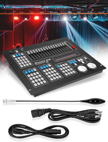 DMX512 Controller, 512 Channel DMX DJ Light Controller with LCD Display, DMX DJ Stage Lighting Console Board Ideal for Show, Party, KTV, Bar in Kuwait