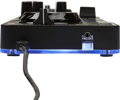 Hercules DJControl Starlight | Pocket USB DJ Controller with Serato DJ Lite, touch-sensitive jog wheels, built-in sound card and built-in light show (Renewed) in Saudi Arabia