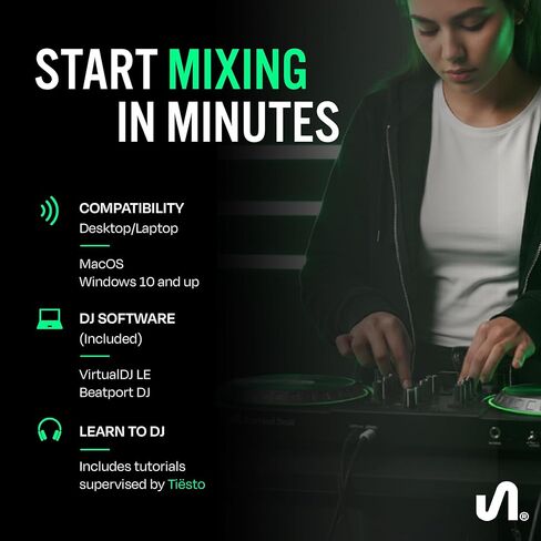 by Tiesto DJ Controller, DJ Control Deck with Audio Mixer, SX1 in Saudi Arabia