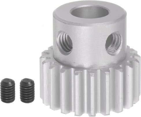 Generic Step Spur Gear 6mm Bore Gear 20T Mod 1 ترس المحرك من سبائك الألومنيوم لملحقات قطع غيار السيارات RC مطحنة كهربائية علبة التروس تخفيض التروس in Kuwait