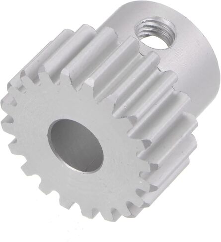 Generic Step Spur Gear 6mm Bore Gear 20T Mod 1 ترس المحرك من سبائك الألومنيوم لملحقات قطع غيار السيارات RC مطحنة كهربائية علبة التروس تخفيض التروس in Kuwait