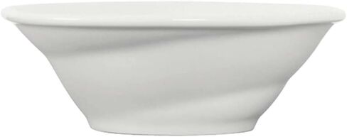 Tuxton China GLP-400 Mini Spiral Bowl, 8 oz., 5-1/4" Diameter x 1-7/8" H, Round, Spiral Design, Microwave and Dishwasher Safe, Oven Proof, Fully Vitrified, TuxTrendz, Linx, Pack of 12 in Saudi Arabia