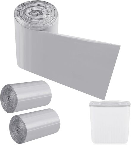 Maxdot 6 Roll 50 Bags Sanitary Napkin Disposal Receptacle Liner Surface Mount Feminine Hygiene Liner Plastic Bags for Wall Mountable Receptacles or Bin, Bathroom, Commercial, Restroom, 12 x 16 Inch in Saudi Arabia